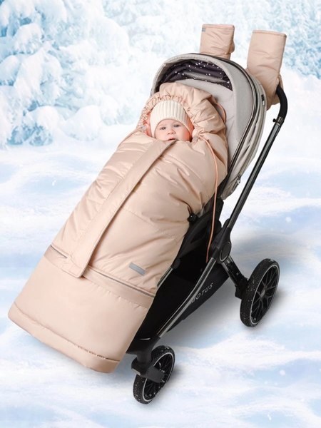 Конверт детский Amarobaby Frost / AB-OD24-6103F-BE-105 (бежевый, р.85-105)