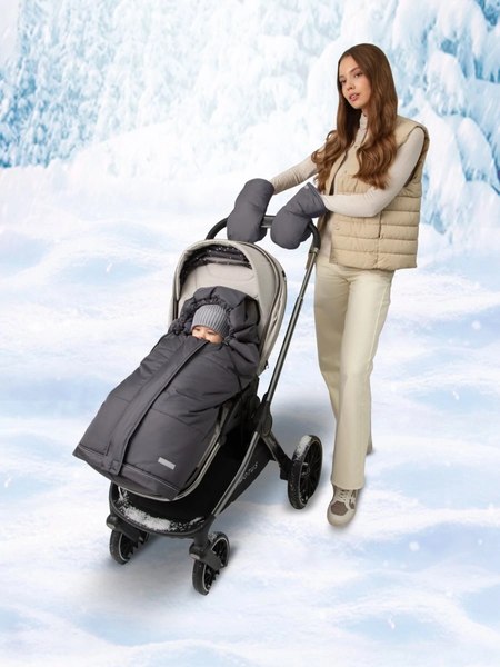 Конверт детский Amarobaby Frost / AB-OD24-6103F-GR-105 (графит, р.85-105)