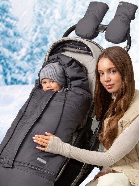 Конверт детский Amarobaby Frost / AB-OD24-6103F-GR-105 (графит, р.85-105)