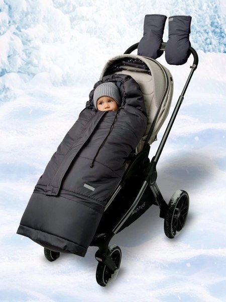 Конверт детский Amarobaby Frost / AB-OD24-6103F-GR-105 (графит, р.85-105)