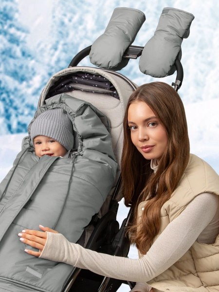 Конверт детский Amarobaby Frost / AB-OD24-6103F-SE-105 (серый, р.85-105)