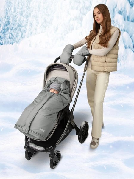 Конверт детский Amarobaby Frost / AB-OD24-6103F-SE-105 (серый, р.85-105)