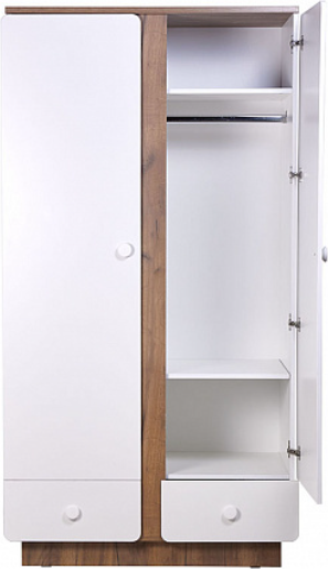Шкаф Polini Kids Ameli 4010 с ящиками / 0002763.174 (белый/дуб крафт золотой)