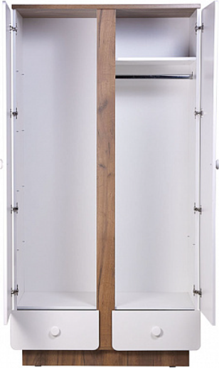 Шкаф Polini Kids Ameli 4010 с ящиками / 0002763.174 (белый/дуб крафт золотой)
