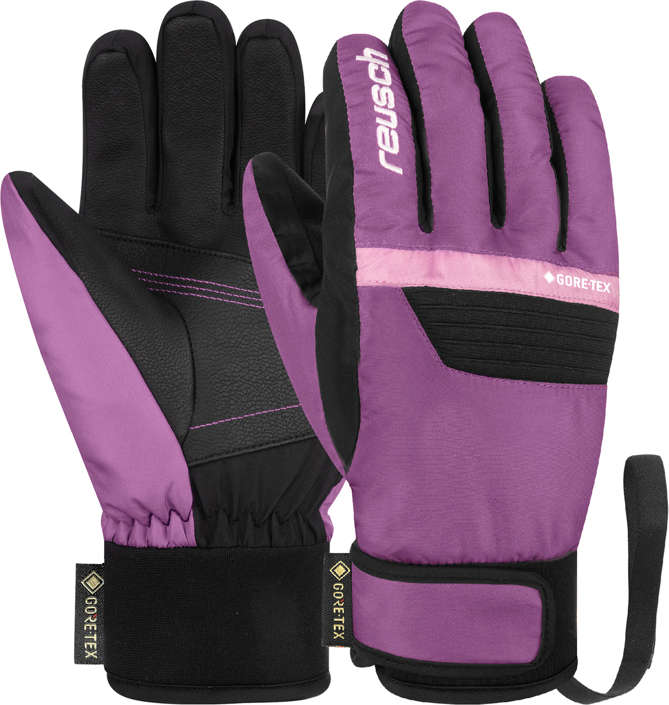 Перчатки лыжные Reusch Bolt SC Gore-Tex Junior / 6461306-7218 (р.6, Blck/Pur Sapp)