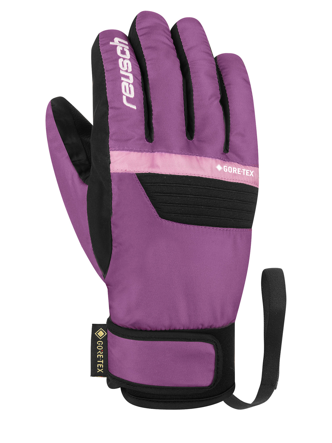 Перчатки лыжные Reusch Bolt SC Gore-Tex Junior / 6461306-7218 (р.6, Blck/Pur Sapp) — фото 2