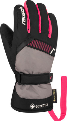 Перчатки лыжные Reusch Flash Gore-Tex Junior / 6261305-7047 (р.4.5, Blck/Steel Gray/Fuch) -