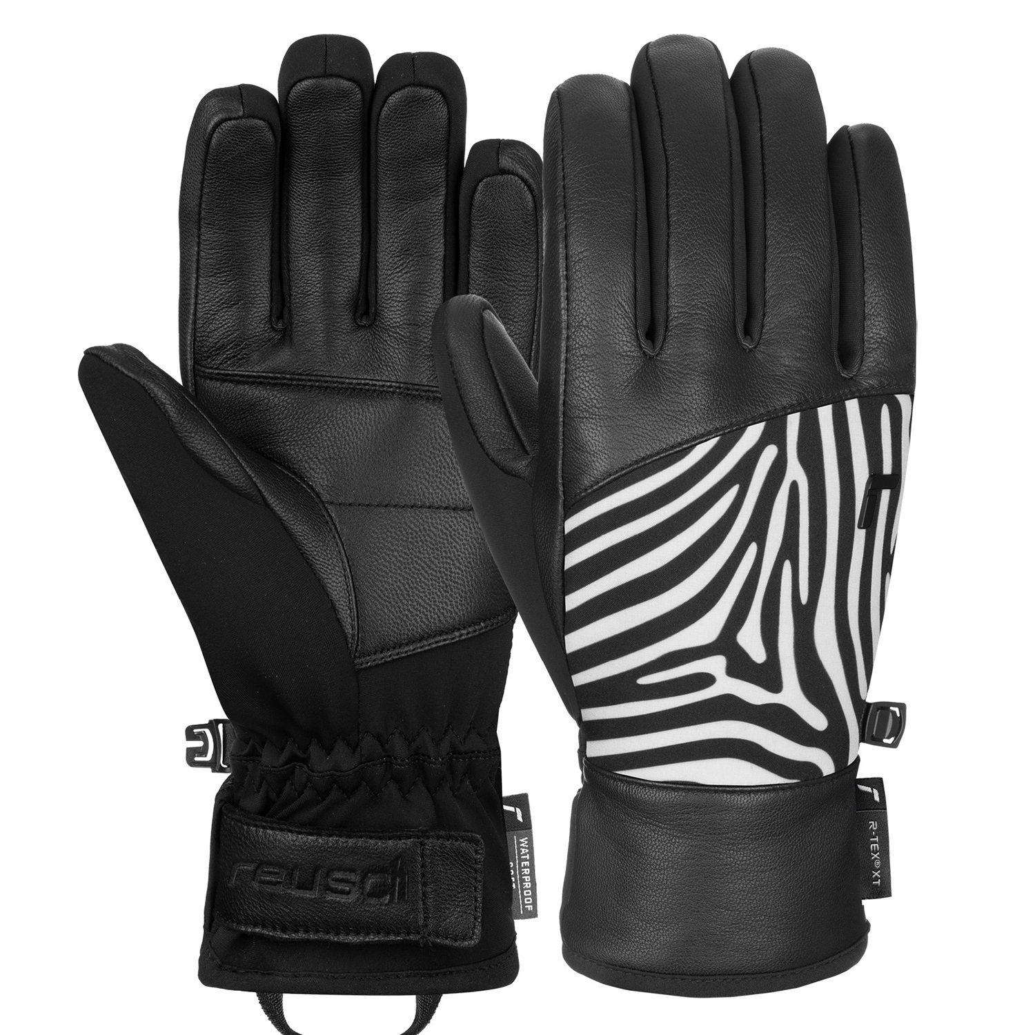 Перчатки лыжные Reusch Beatrix R-Tex Xt / 6331277-7195 (р.6.5, Black/Zebra) — фото 3