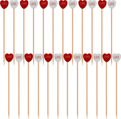 Набор шпажек для канапе Мультидом Сердце BJ80-596 (24шт) - 