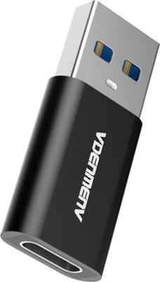 Адаптер VDENMENV DU13 USB 3.0 - Type-C (черный) - 