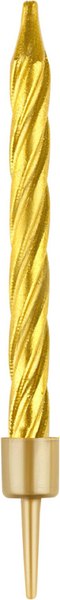 Набор свечей для торта Meshu Мини / MS_57408 (24шт, золотой)