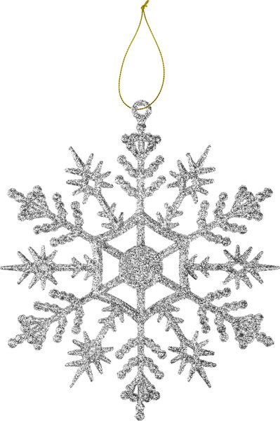 Набор елочных игрушек Miland Ажурные снежинки / НУ-8319 (9.5см, 4шт)