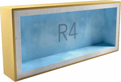 

Подрозетник, Бокс R4 120x340x45мм