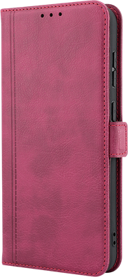 Чехол-книжка Case Book для Honor X5 Plus с магнитной застежкой (темно-красный) - 