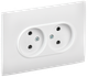 Розетка IEK Skandy SK-R23-10-K01-F (арктический белый) - 