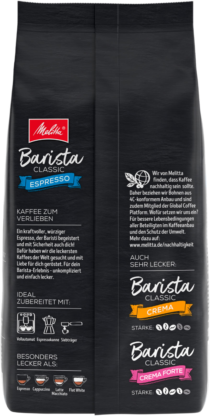 Кофе в зернах Melitta Barista Classic Espresso (1кг) — фото 3