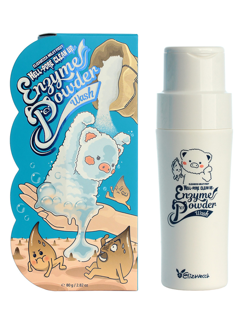 Пудра для умывания Elizavecca Milky Piggy Hell-Pore Clean Up Enzyme Powder Wash (100мл) — фото 3