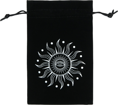 Мешочек для гадальных карт Лас Играс Таро на Хэллоуин. Солнечный свет / 7583451 (черный) -