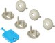 Набор заглушек для розеток ROXY-KIDS RSG-006G (6шт, графит) - 