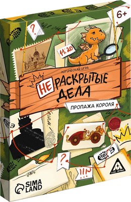 

Настольная игра, Нераскрытые дела. Пропажа короля / 7798687
