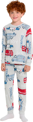 Пижама детская Mark Formelle 563311 (р.116-60, машинки на сером) - 