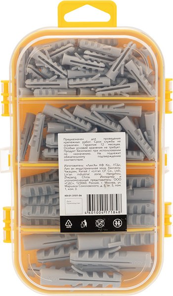 Дюбель распорный Kranz KR-01-3101-06 (170шт)