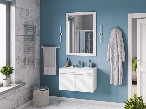 Купить Тумба с умывальником Misty Catania 80 / CAT-01080-074П+Р-Евв14080-Д в Бобруйске