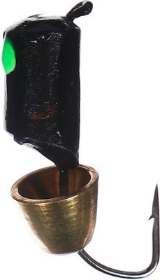 Мормышка Yugana Столбик с колоколом / 9942045 (черный/зеленый/золотой) - 