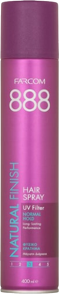 Лак для укладки волос Farcom Natural Finish средней фиксации (400мл)