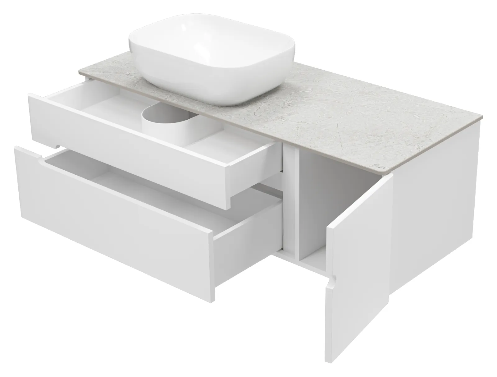 Тумба под умывальник Misty Роял 120 / П-Роя-01120-011П2Я+MA01-120 — фото 5