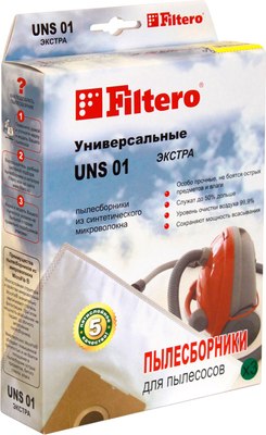 Комплект пылесборников для пылесоса Filtero Comfort UNS 01 (3шт) - 