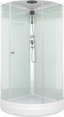 Душевая кабина Domani-Spa Simple 99 / DS01Sm99LWCl00 (белый/прозрачное стекло) - 