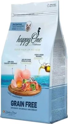 Сухой корм для кошек HappyOne Mediterraneum для стерилиз. со свежим яйцом и свежим мясом птицы (7кг) - 