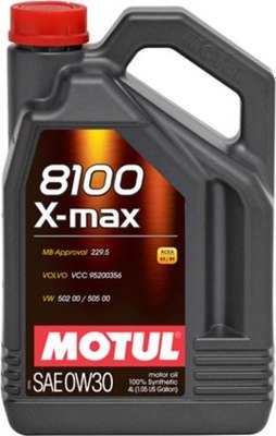 Моторное масло Motul 8100 X-max 0W30 / 112935 (4л) - 