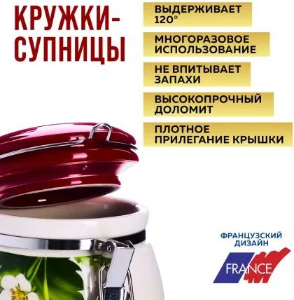 Емкость для хранения Loraine Клубника 26346