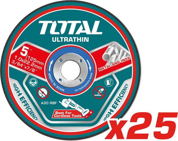 Набор отрезных дисков TOTAL TAC21012525 (25шт)