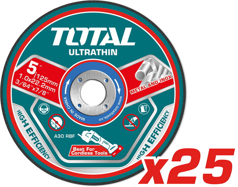 Набор отрезных дисков TOTAL TAC21012525 (25шт)
