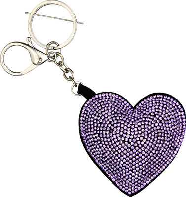 Брелок Sima-Land Сердце на брелоке / 10092431 (сиреневый) - 