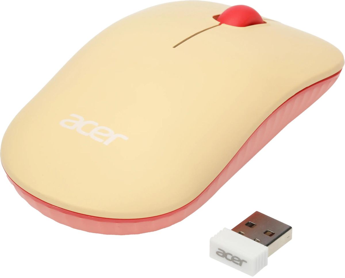 Мышь Acer OMR205 / ZL.MCEEE.02L (розовый/бежевый) — фото 5