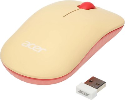 Мышь Acer OMR205 / ZL.MCEEE.02L (розовый/бежевый)