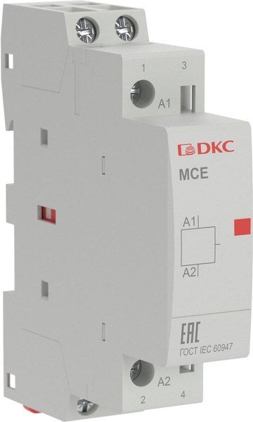 Контактор DKC Yon Max MCE 2P 25A 240В 2НО 2М / MCE-25-20-A240