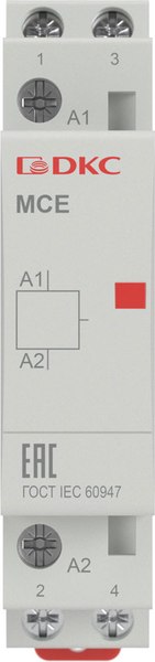 Контактор DKC Yon Max MCE 2P 25A 240В 2НО 2М / MCE-25-20-A240