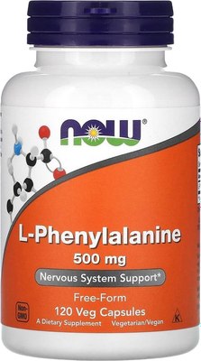 

L-фенилаланин, Phenylalanine 500mg veg