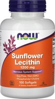 Пищевая добавка NOW Sunflower Lecithin 1200mg (100капсул) - 