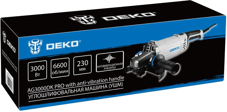 Угловая шлифовальная машина Deko AG3000DK Pro / 083-1032