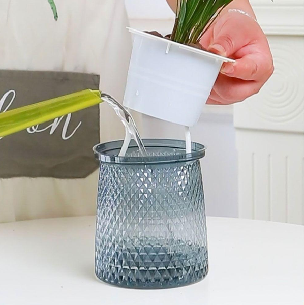 Кашпо BOTANICA Klesh 10x12см (серый)