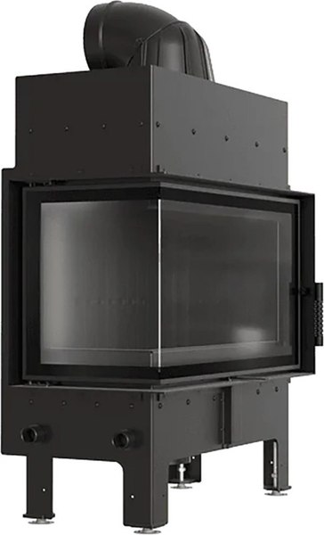 Каминная топка Kratki Floki M 10кВт 200 левая (черный thermotic)