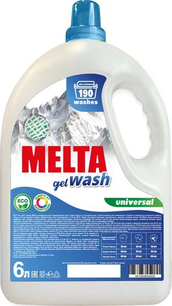 Гель для стирки Melta Универсальный (6л)