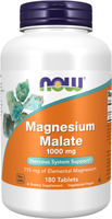 Минерал NOW Magnesium Malate 1000mg (180таблеток) - 