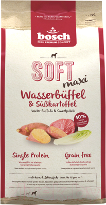 Полувлажный корм для собак Bosch Petfood Soft Maxi Wild Buffalo&Sweetpotato (12.5кг)